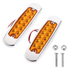 2pcs 12 LED Light Marker Light Side Marker 12-24V Truck Lamp for Pickup Truck