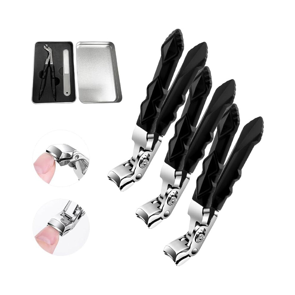 Clipmaster Pro Nail Clippers â Upgraded Angled Head, Wide Jaw, Long Handle for Thick Nails & Seniors (1 Set)