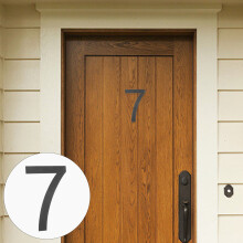 HOMEMAXS House Number Sign Black Outdoor Office Door