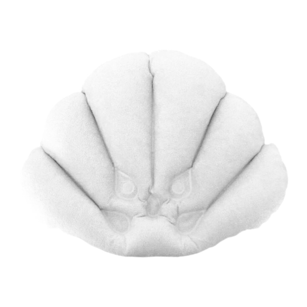 Inflatable Bath Pillow Shell Shape Head Support Cushion