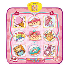 Cake Dance Mat Electronic Music Dance Pad with 6 Modes Built-in Music Adjustable Volume Optimal Gift for Boys Girls Aged 3+ Years Old Children's Day