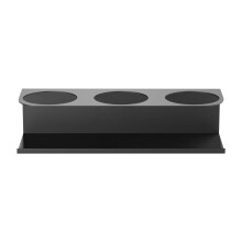 Magnetic Refrigerator Cup Holder – 40 Oz Tumbler Rack with Strong Magnet, Space-Saving Organizer for Bottles, Cans & Beverages (3-Hole)
