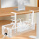 Under Desk Cable Management Tray White 13.38 inch 1