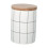 1Set Ceramic Coffee Canister White 700ml Capacity with Wood Lid for Kitchenware 4