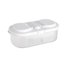 Multifunctional Double Lattice Kitchen Storage Container, Convenient Refrigerator Storage Plastic Storage Box