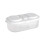 Multifunctional Double Lattice Kitchen Storage Container, Convenient Refrigerator Storage Plastic Storage Box 1