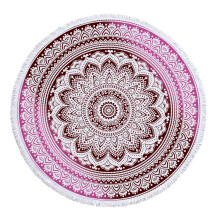 Microfiber Round Beach Towel Geometric Print 150cm
