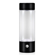 Bouteille d'eau hydrogénée portable, générateur d'eau hydrogénée rechargeable USB de 420 ml, verre enrichi en hydrogène pour un mode de vie
