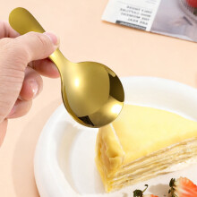 Cuchara de café de acero inoxidable con mango largo para té helado, postres y para remover – Apta para lavavajillas