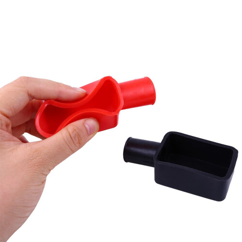 1pair Auto Positive Battery Terminal Insulating Cap Covers Protector Wire Connector Auto Rubberl Top Column Protection Covers 2