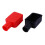 1pair Auto Positive Battery Terminal Insulating Cap Covers Protector Wire Connector Auto Rubberl Top Column Protection Covers 4