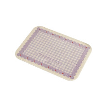 Pet Food Mat For Cats & Dogs, Large Pvc Non-Slip Leak-Proof Eating Mat With Plaid Design, Waterproof Feeding Mat For Pet Bowls (Green)