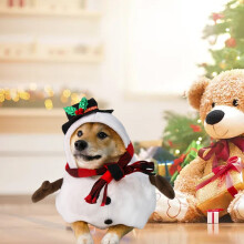 Costumes de Noël pour animaux de compagnie, bonhomme de neige de Noël, costumes d'Halloween, vêtements pour chiens et chats, costumes pour animaux