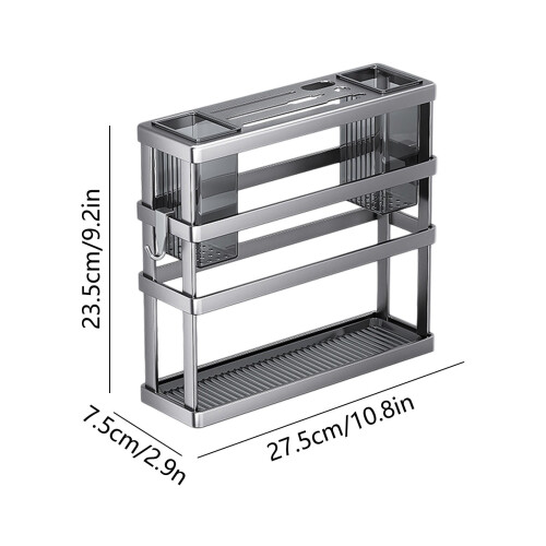 Kit Block Kitchen Organizer for Pot Lids & Utensils 2