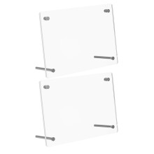 Cadres photo Topbathy en acrylique transparent, style minimaliste, pour table (lot de 2)