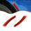 Reflecterende autostickers, accessoires, autodecals, epoxy + koolstofvezel, rood 2