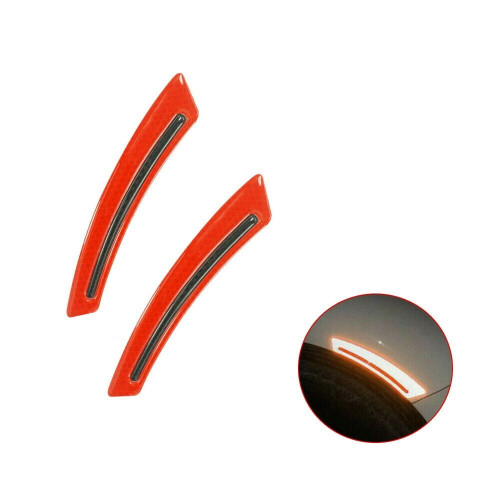 Reflecterende autostickers, accessoires, autodecals, epoxy + koolstofvezel, rood 2