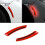 Reflecterende autostickers, accessoires, autodecals, epoxy + koolstofvezel, rood 6
