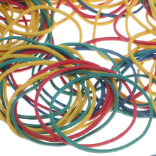 Assorted Color Round Elastic Bands for Christmas Decorations and Everyday Use 1 Set 11.8x7.9x0.4in