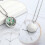 Phoenix Urn Necklace Abalone Shell Celtic Crescent Pendant 4