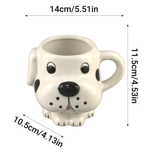 Dackel-Keramikbecher mit 3D-Hundegriff 2