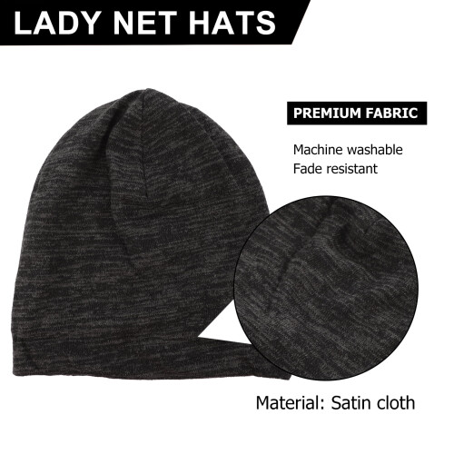 Bonnet de nuit unisexe noir 2