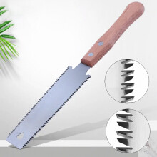 6" Japanese Pull Saw, 17/11 TPI Flexible Double-Edge Blade, Non-Slip Handle — compatible with Sharp & Lightweight