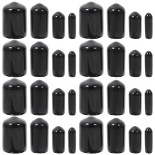 400pcs Round Rubber End Caps Screws Cover Screw Protectors Rubber Bolt Caps