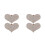 4Stk Herz Clips Zinklegierung Absätze Schmuck 1