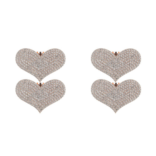 4Stk Herz Clips Zinklegierung Absätze Schmuck