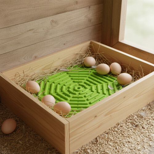 (Green) Adjustable Chicken Nest Pad - Washable & Non-Slip 1