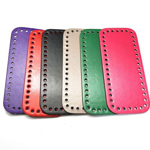 PU Leather Bag Bottom Insert for Sewing Pouches 18x3.1x0.2