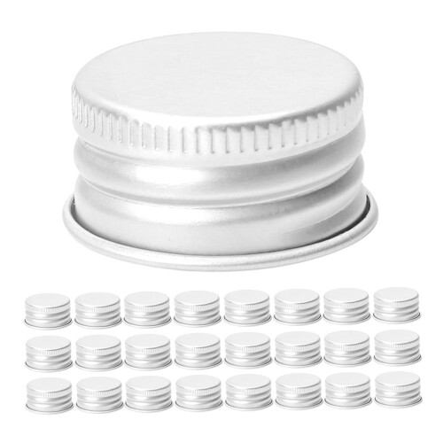 Glasmjölkflasklock Kryddburklock 50 st Silver 2