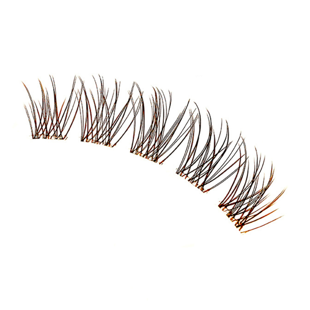 Dachuang Beauty Brown (Brown) C Curl Wispy Eyelash Clusters - No Glue Needed