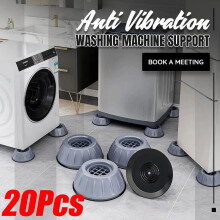 20PCS of Anti Vibration Pads Washing Machine Silent Rubber Feet Refrigerator Base Fixed Non-slip Foot Pad Bracket Accessories