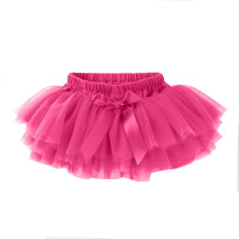 Infant Tutu Skirts Newborn Baby Girls Soft Fluffy Tutu Skirt Shorts Solid Bowknot Party Carnival Mesh Tulle Tutu Skirt (Hot Pink,73)
