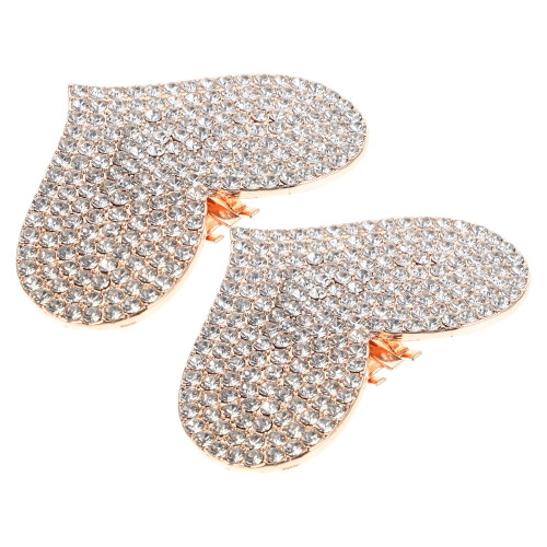 4Stk Herz Clips Zinklegierung Absätze Schmuck 2