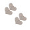 4Stk Herz Clips Zinklegierung Absätze Schmuck 5