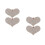 4Stk Herz Clips Zinklegierung Absätze Schmuck 6