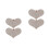 4Stk Herz Clips Zinklegierung Absätze Schmuck 7