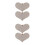 4Stk Herz Clips Zinklegierung Absätze Schmuck 8