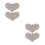 4Stk Herz Clips Zinklegierung Absätze Schmuck 9