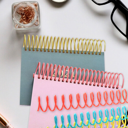 Binder Rings Plastic Spiral Binding Coils 18 pcs 2