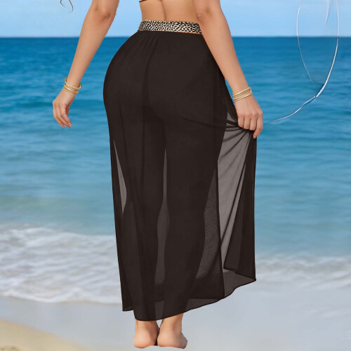 Women's Boho Lace Mesh Beach Cover-up Skirt 2