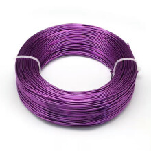 500g Aluminum Wire Jewelry Beading Craft Wire 12/15/18/20 Gauge 0.8/1/1.5/2mm-DarkViolet-2mm