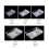 ibasenice Transparent Rectangular Acrylic Tray Silver with Non Slip Frosted Bottom 2