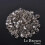 Crystal glass bicone beads gray 6mm 50pcs 1