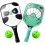 Kids Pickleball Paddle Set Panda Frog 2 pcs + 2 balls 1