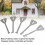 5PCS Compact Master Key Set Stainless Steel Rust-Proof Design for Durability 5