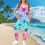 Women's Sleeveless Jumpsuit with Adjustable Straps Palm 2